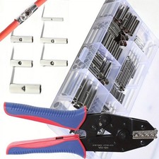 Non Insulated Butt Connectors Kit Butt Connectors 240pcs for Wiring Pure Copper
