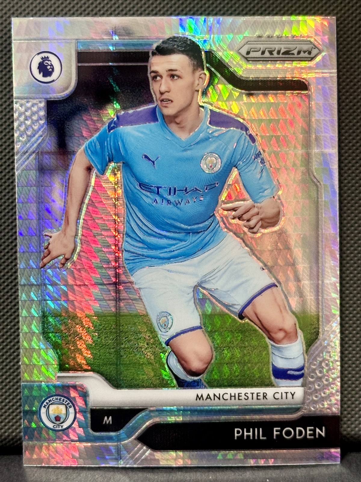 Phil Foden 2019 Panini Prizm Premier League Hyper Prizm #159 RC Manchester City