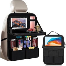 Auto Organizer mit 11 F�chern und faltbarem Tablet-Tisch Schwarz
