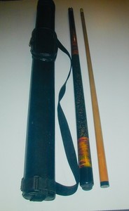 59", Wrapless Steve Mizerak "The Miz Collection" Pool Cue/Stick W/ Case (20oz)