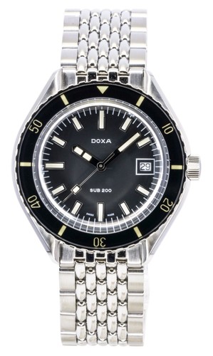 Doxa SUB 200 Black Dial Automatic Diver's 200M Men's Watch 799.10.101.10