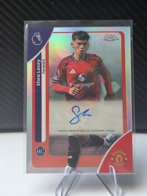 Shea Lacey 2026 Topps Chrome Premier League #CA-SL Refractor Rookie Auto RC