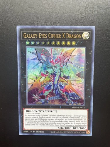 Yugioh Galaxy-Eyes Cipher X Dragon GFTP-EN011 1st Edition Ultra Rare LP