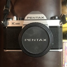 Pentax K1000 35mm Film Camera w/Fast 50mm F2.0 Zoom Lens, Flash Bag Strap VTG