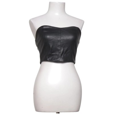 Pull & Bear, Tube Top, Größe: M, Schwarz, Polyester, Einfarbig, Damen #CeK