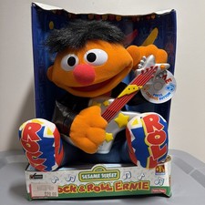Sesame Street Rock  Roll Ernie Vintage 1998 Sings Two Songs NEW DAMAGED BOX