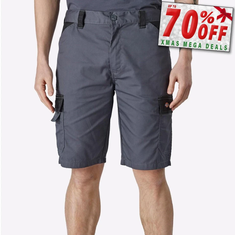 Dickies Everyday Mens Work Casual Multi Purpose Construction Shorts Black