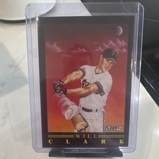 1991 Fleer Will Clark Pro-Vision #2 San Francisco Giants Baseball MLB