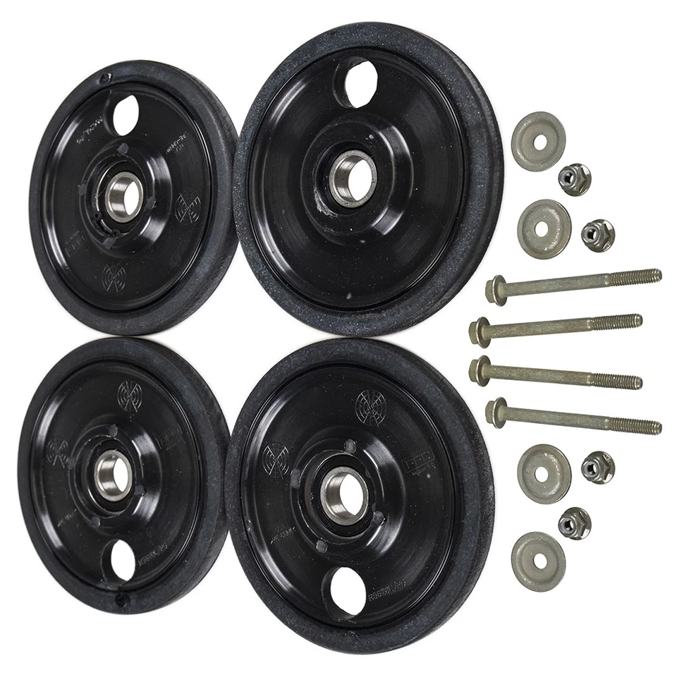 Polaris 2881955 Black External Rail Solid Bogie Wheel Indy SwitchBack 129 137 - Image 2 of 2