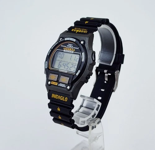 Men's Vintage 1996 DIGITAL Watch TIMEX IRONMAN TRIATHLON. Alarm. Chronograph