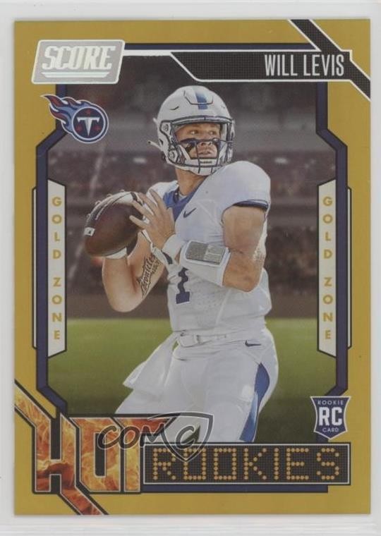 Will Levis Panini Score Hot Rookies #5 Gold Zone