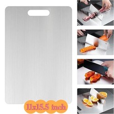 Titanium Cutting Board 100 Pure Non-Stick Double-Sided 11x15.5" in for Kitchen