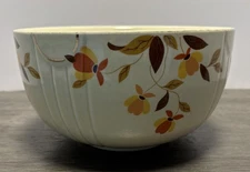 Vintage Halls Superior Jewel Tea Autumn Leaf Large 9" Mixing Bowl / Serving Bowl