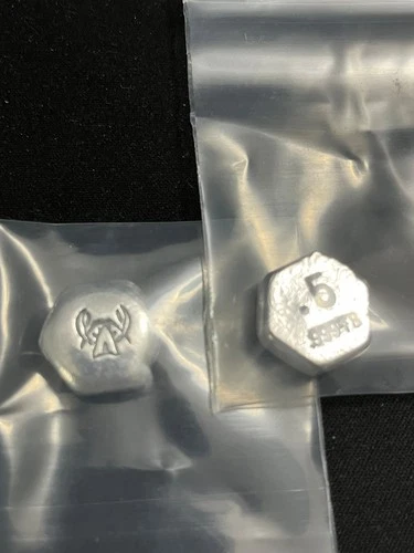 .5oz Silver Hex Cajun Bullion 1/2 Louisiana Crawfish Youtuber Hand Poured .999FS