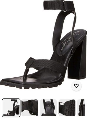 Jessica Simpson Kielne Women's Mixed Media Block Heel Sandals