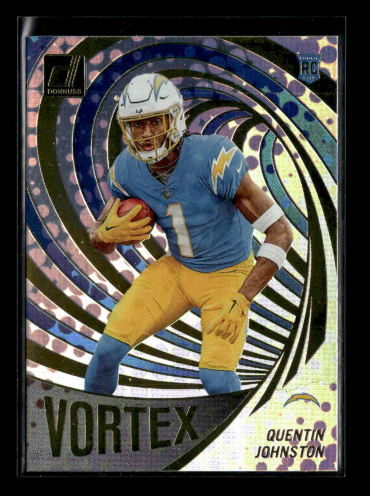 Quentin Johnston 2023 Panini Donruss Football RC Vortex [lbG80