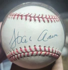 HANK AARON ATLANTA BRAVES EARLY SIGNATURE AUTO AUTOGRAPH BASEBALL BALL BECKETT