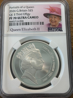 NGC PF70 UC 2026 Great Britain £5 Portraits of a Queen QE II Fourth Effigy