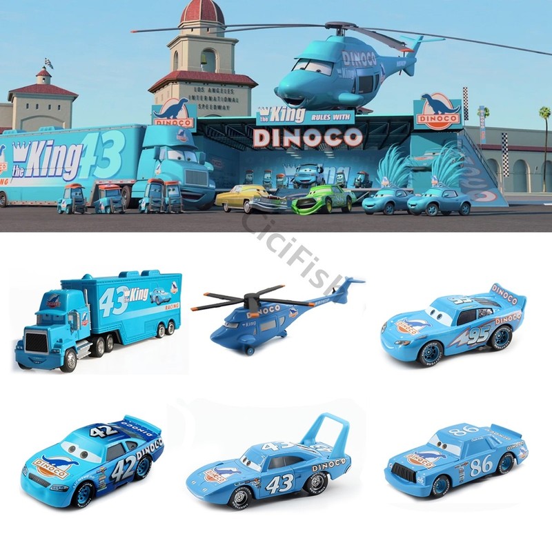 Disney Pixar Cars Dinoco Series No.43 King No.42 Cal Weathers Diecast Toy Gifts
