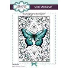 Designer Boutique Clear Stamp 6"X4" Apple Blossom Flutters UMSDB097