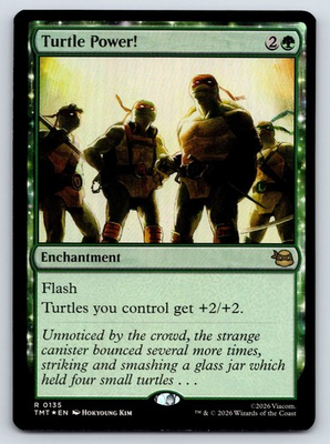 #ad #ad Turtle Power R FOIL Teenage Mutant Ninja Turtles 135 NM $2.49