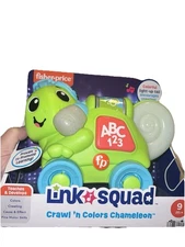 Fisher Price Link Squad Crawl n Colors Chameleon Interactive Learning Toy