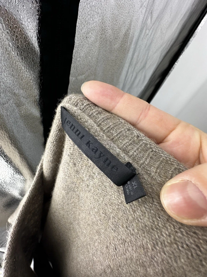 Jenny Kayne XL Women Pullover Cropped Sweater Wool cashmere Blend 5-4k - Image 4 of 4