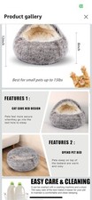 Cat Cave Bed House with Removable Washable Cushion Indoor Pet Bed for Cat Dog
