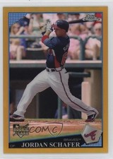 2009 Topps Chrome Gold Refractor 41/50 Jordan Schafer #181 0zv5