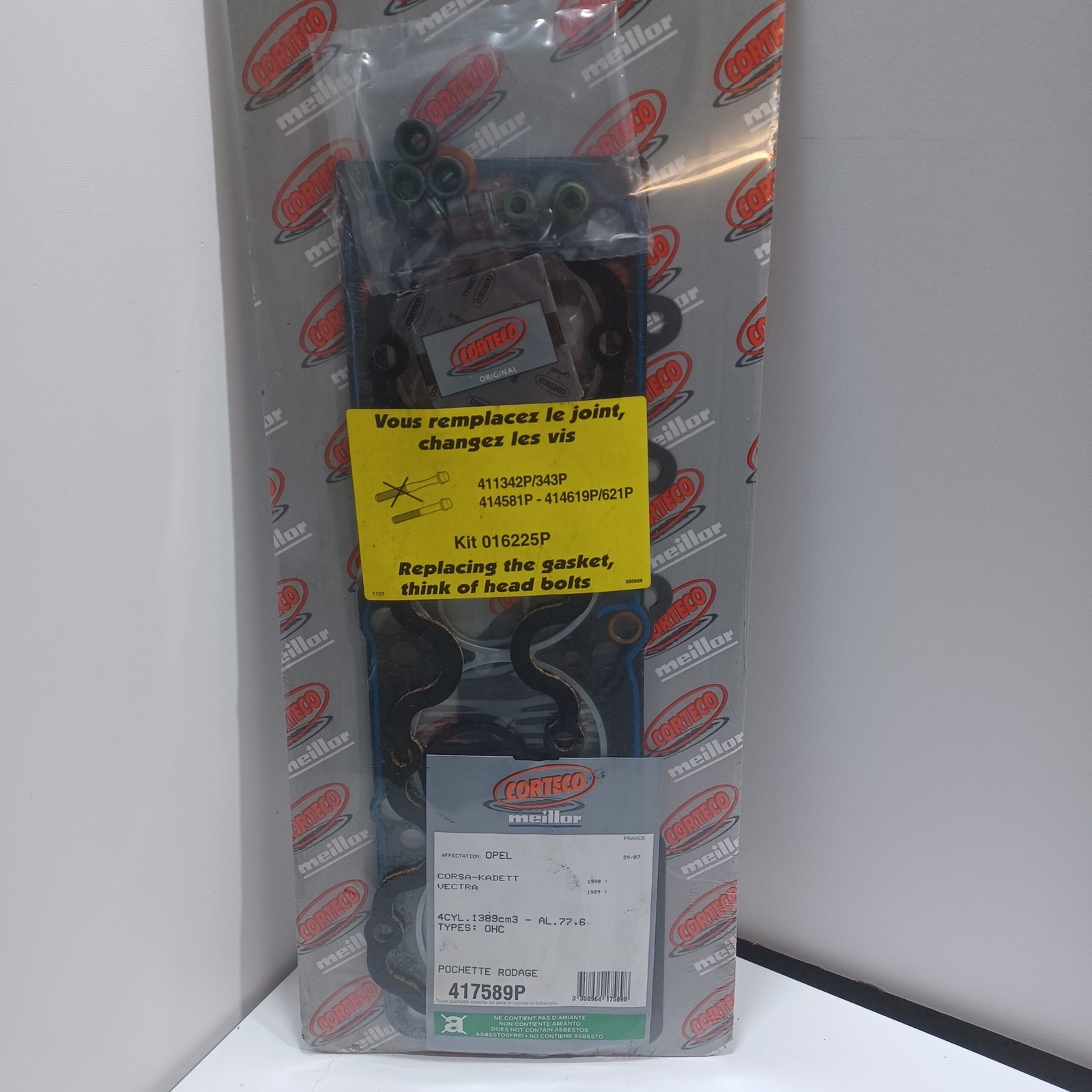 Pochette joints haut moteur Opel Corsa A résout les fuites de liquide