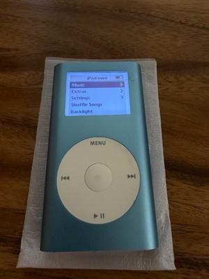 iPod Mini 1st Gen 128gb New Battery Case Newly Refurbished Blue Modded bundle