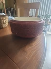 Planter by Mccoy USA. #3 in red swirl pattern. Hairline on inside. Gorgeous pc.
