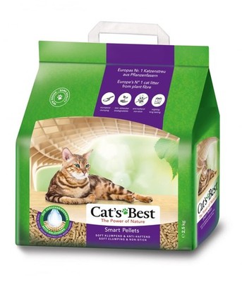 Cat's Best Smart Pellets, 100 % pflanzliche Katzenstreu, 5 l / 2,5 kg
