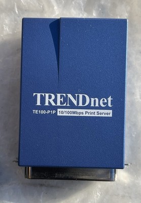 TRENDnet TE100-P1P/A Ethernet Print Server 10/100 Parallel IEEE 1284