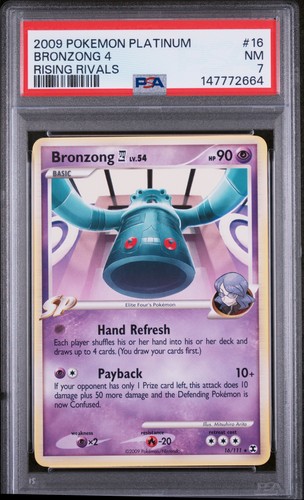 2009 POKEMON PLATINUM RISING RIVALS #16 BRONZONG 4 PSA 7
