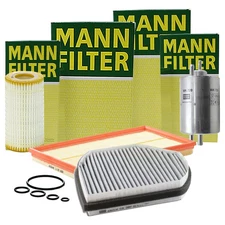 Mann-Filter Air Cabin Fuel Engine Oil Filter Kit For Mercedes-Benz CLK430