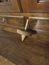 Vintage Wood Handmade spinning top toy kids Missing Cord