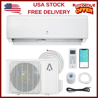 24000 BTU Mini Split AC/Heat Pump Wall Mounted Air Conditioner 21 SEER2 230V 24K