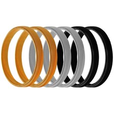 6 Pieces Shirt Sleeve Holders Stretchy Metal Armbands Anti-Slip Sleeve Garter...