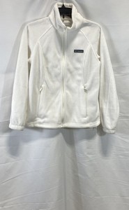 Columbia Women's Benton Springs Full Zip Fleece Jacket White Petite Sz PM