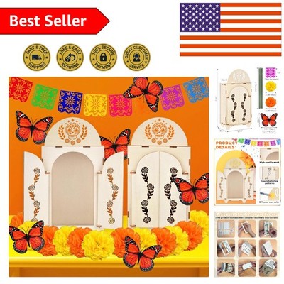 Celebrate Life: Dia de los Muertos Ofrenda Kit with Shadow Boxes & Felt Banners