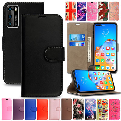 Flip Leder Book Case Wallet Hülle für Huawei P40 P20 Pro Mate 30 20 Lite Y9