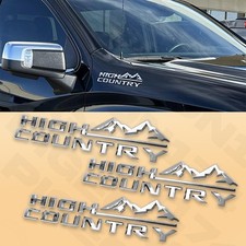 3x Side Fender Emblem Badge For Silverado Hig...