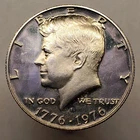 1776-1976-S Clad Proof Bicentennial Kennedy Half Dollar, Low Mintage 50c Coin