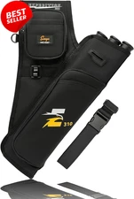 Archery Hip Quiver 3 Tubes Arrow Holder Accessories Pockets Waist Belt US