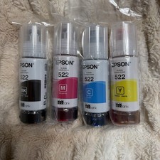 Genuine Epson 522 Ink Bottles 4 Pack for ET-2720 ET-2800 ET-2803 ET-4700 ET-4800