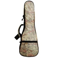 MUSIC FIRST Original Design Ancient Map Waterproof ukulele case ukulele bag u...