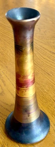 Weller LaSa Art Pottery Vase Landscape View Palm Trees