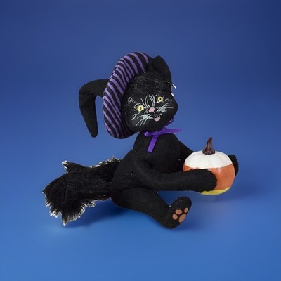Annalee Candy Corn Pumpkin Kitty Black Cat Witch Hat #310524 New & Free Shipping