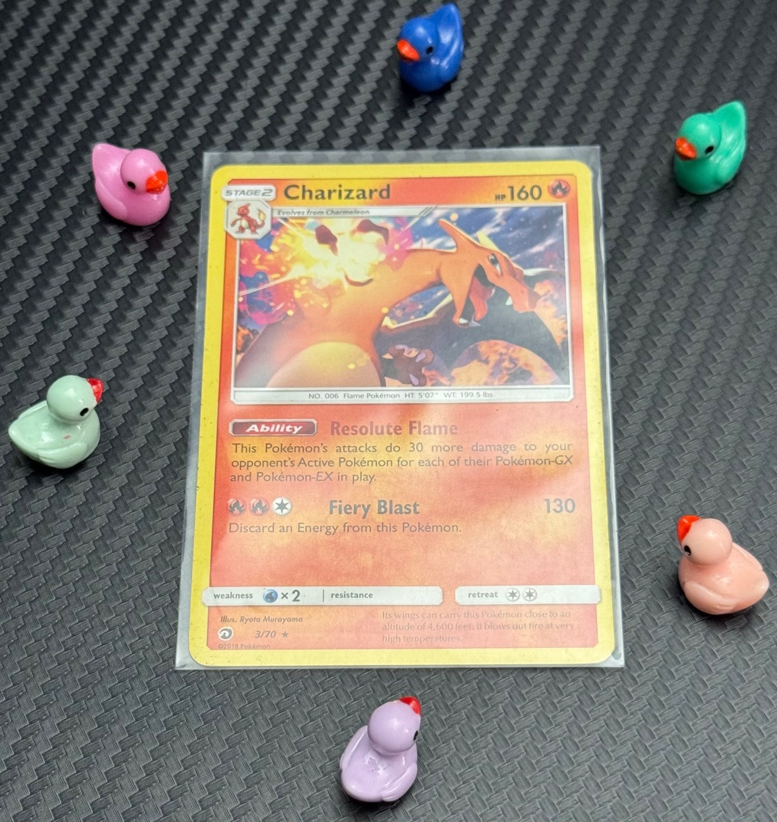 Charizard 3/70 NON HOLO Rare Dragon Majesty Pokemon Card